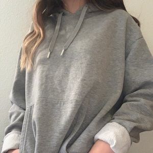 Plain gray sweatshirt